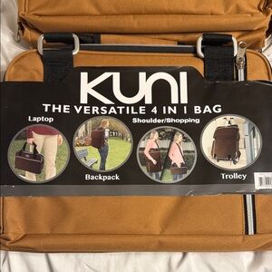 KUNI Versatile 4-in-1 Tan Bag NWT
